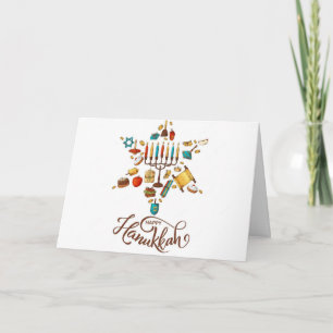 Glad Hanukkah Julkort Helgkort