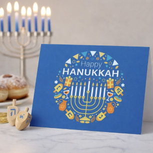 Glad Hanukkah Julkort Helgkort