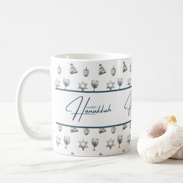 Glad Hanukkah Kaffemugg (Med munk)