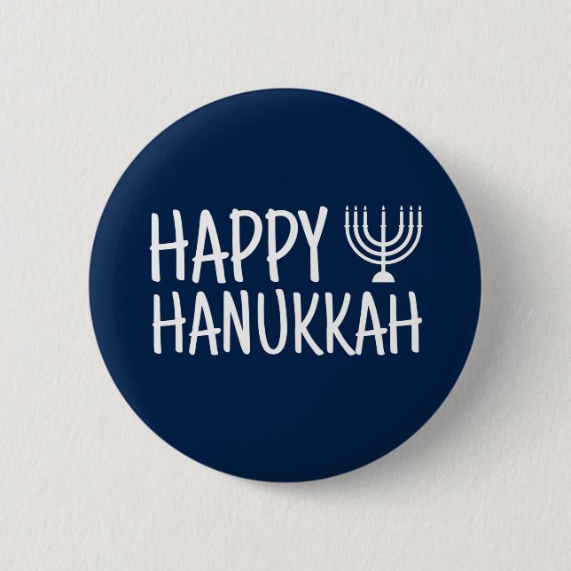 Glad Hanukkah Knapp (Framsida)