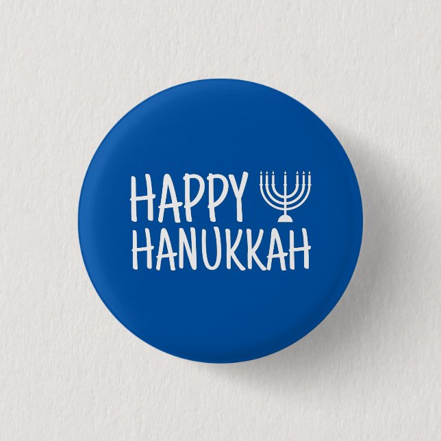 Glad Hanukkah Knapp (Framsida)