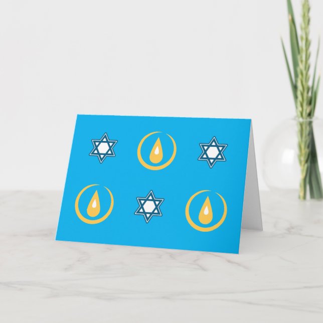 Glad Hanukkah Kort (Framsida)