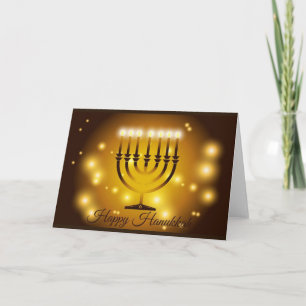 Glad Hanukkah-kort Helgkort