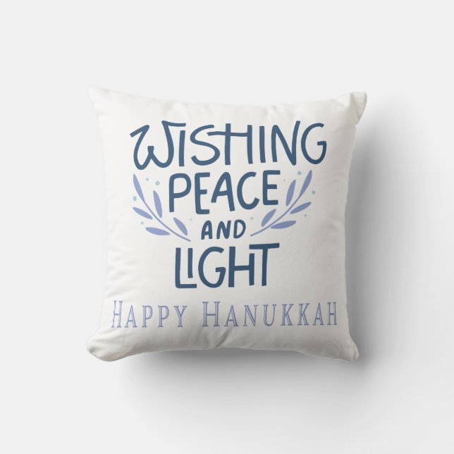 Glad Hanukkah Kudde (Framsida)