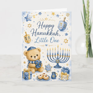 Glad Hanukkah lilla en Kort