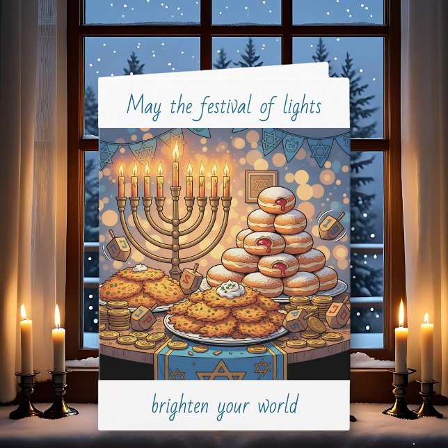 Glad Hanukkah | Ljusfesten Kort (Skapare uppladdad)