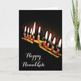 Glad Hanukkah Må du välsigna och bli välsignad Kort