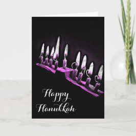 Glad Hanukkah Må du välsigna och vara välsignad Kort