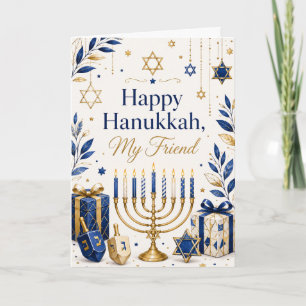 Glad Hanukkah Min Vän Kort
