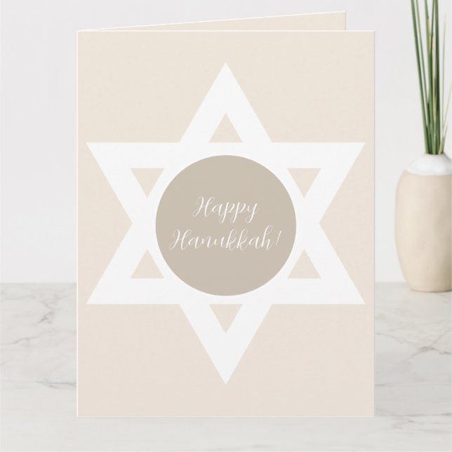 Glad Hanukkah önskar vi! Kort (Framsida)