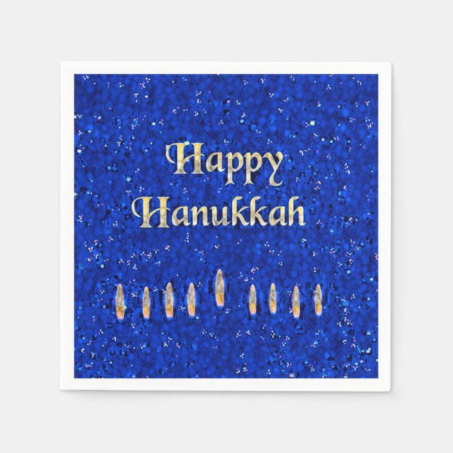 Glad Hanukkah Pappersservett (Framsidan)