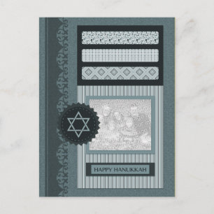 glad hanukkah (scrapbook) helg vykort