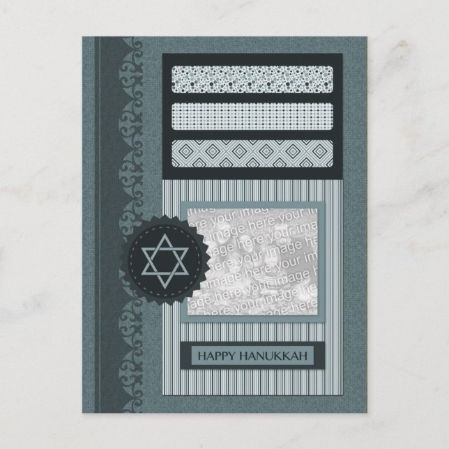 glad hanukkah (scrapbook) helg vykort (Framsida)
