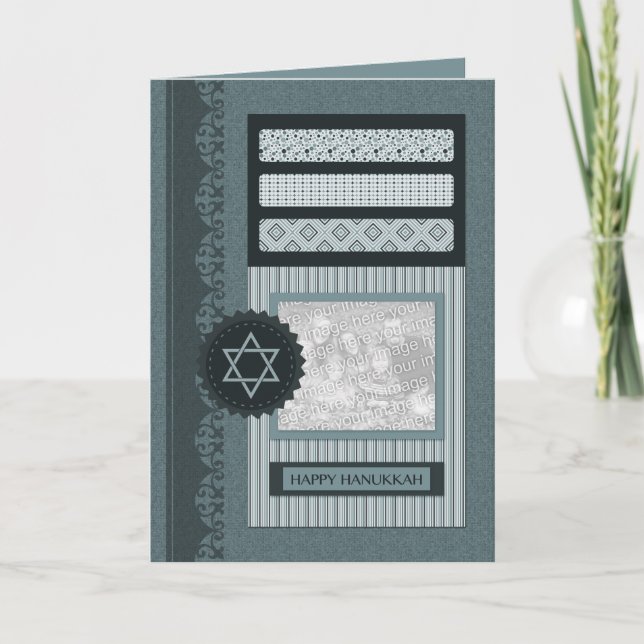 glad hanukkah (scrapbook) helgkort (Framsida)