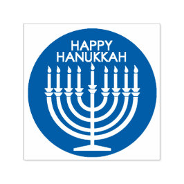 Glad Hanukkah Självfärgande stämpel