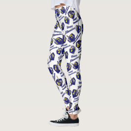 Glad Hanukkah Snurrande Dridel Leggings