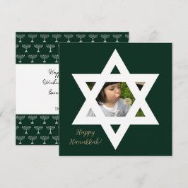 Glad Hanukkah Söt Bild Kort