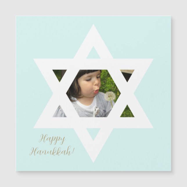 Glad Hanukkah Sött Barn Foto (Framsida)