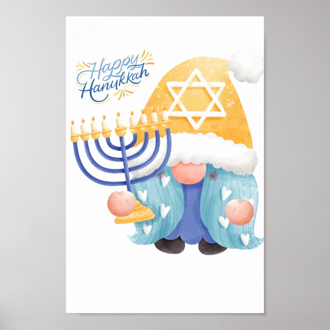 Glad hanukkah tomte poster (Framsidan)