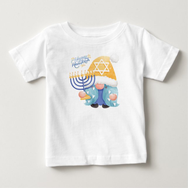 Glad hanukkah tomte t shirt (Framsida)