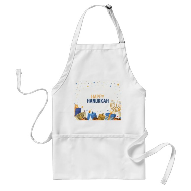 Glad Hanukkah Underhållning Förkläde (Framsidan)