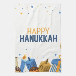 Glad Hanukkah Underhållning Kökshandduk