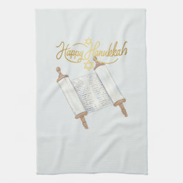 Glad Hanukkah Underhållning Kökshandduk