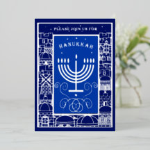Glad Hanukkah Vacker judisk högtid Menorah