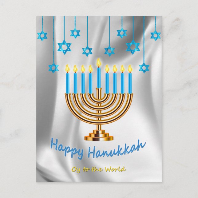 Glad Hanukkah Vykort (Framsida)