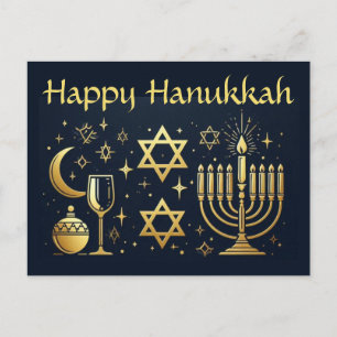Glad Hanukkah Vykort
