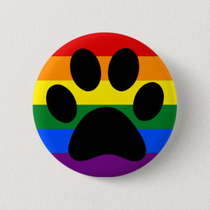 Glad hårigpride knapp