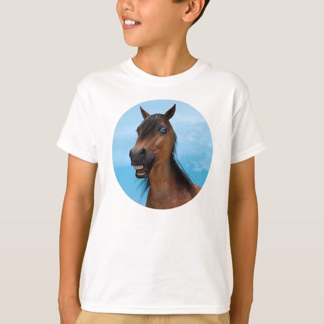 Glad häst t shirt (Framsida)