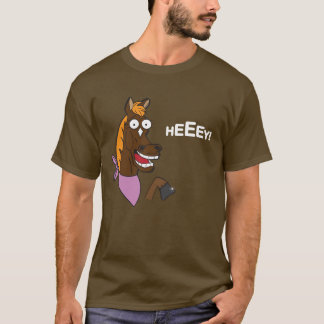 Glad häst (vittext) tee shirt