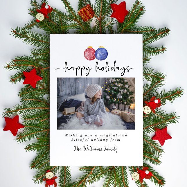 Glad helg 1 Färgdekorationer för foto Cute Waterco Julkort (Skapare uppladdad)