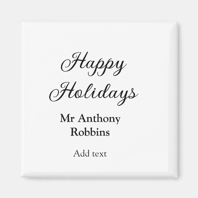 Glad helg add namn date year simple minimChri Magnet (Framsidan)