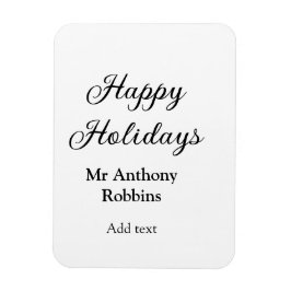 Glad helg add namn date year simple minimChri Magnet