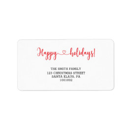 Glad helg adressetikett