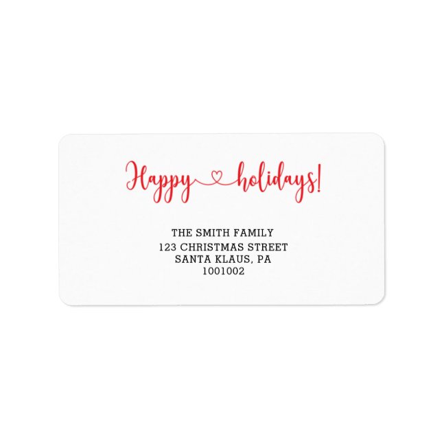 Glad helg adressetikett (Framsidan)