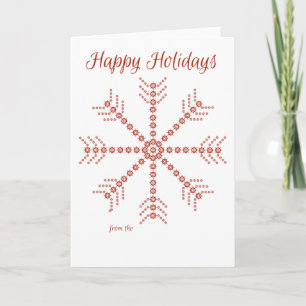 Glad helg - Anchor Snowflake Kort