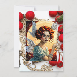 Glad helg Angel Julkort