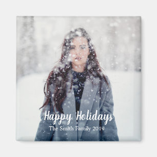 Glad helg Anpassade jul Magnet