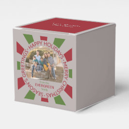 Glad helg anpassningsbar Foto och textruta Presentaskar