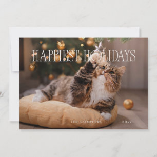 Glad helg Anpassningsbar, julklapp Cute Julkort