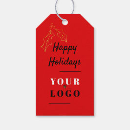 Glad helg Anpassningsbar My Logotyp Company Red Ho Presentetikett