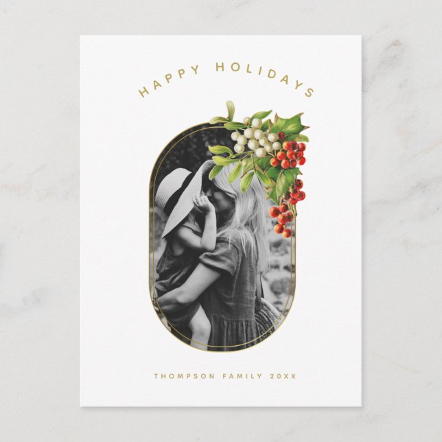 Glad helg Anpassningsbar Photo Family jul (Framsida)