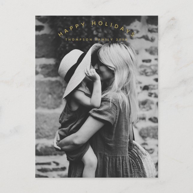 Glad helg Anpassningsbar Photo Family jul (Framsida)