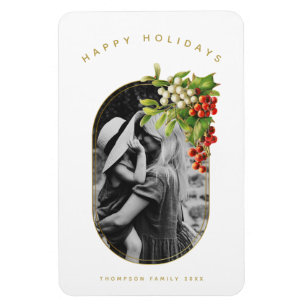 Glad helg Anpassningsbar Photo Family jul Magnet
