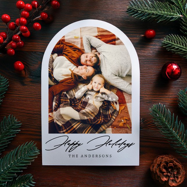 Glad helg Arch Photo jul-Helgdag kort (Skapare uppladdad)