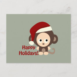 Glad helg! Baby Monkey Helg Vykort