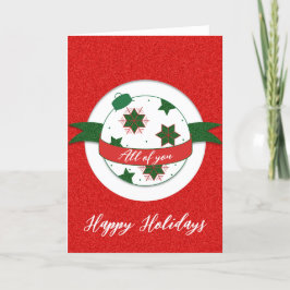 Glad helg Bauble All you Greeting Card